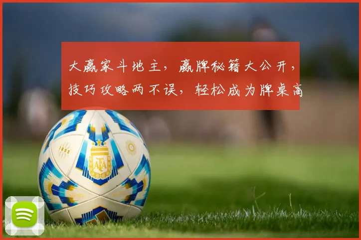 大赢家斗地主，赢牌秘籍大公开，技巧攻略两不误，轻松成为牌桌高手